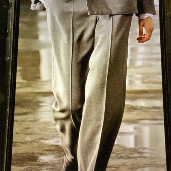 New! Zara. Wool trousers. Small. Gray/Brown. Front pockets. - Picture 3 of 10